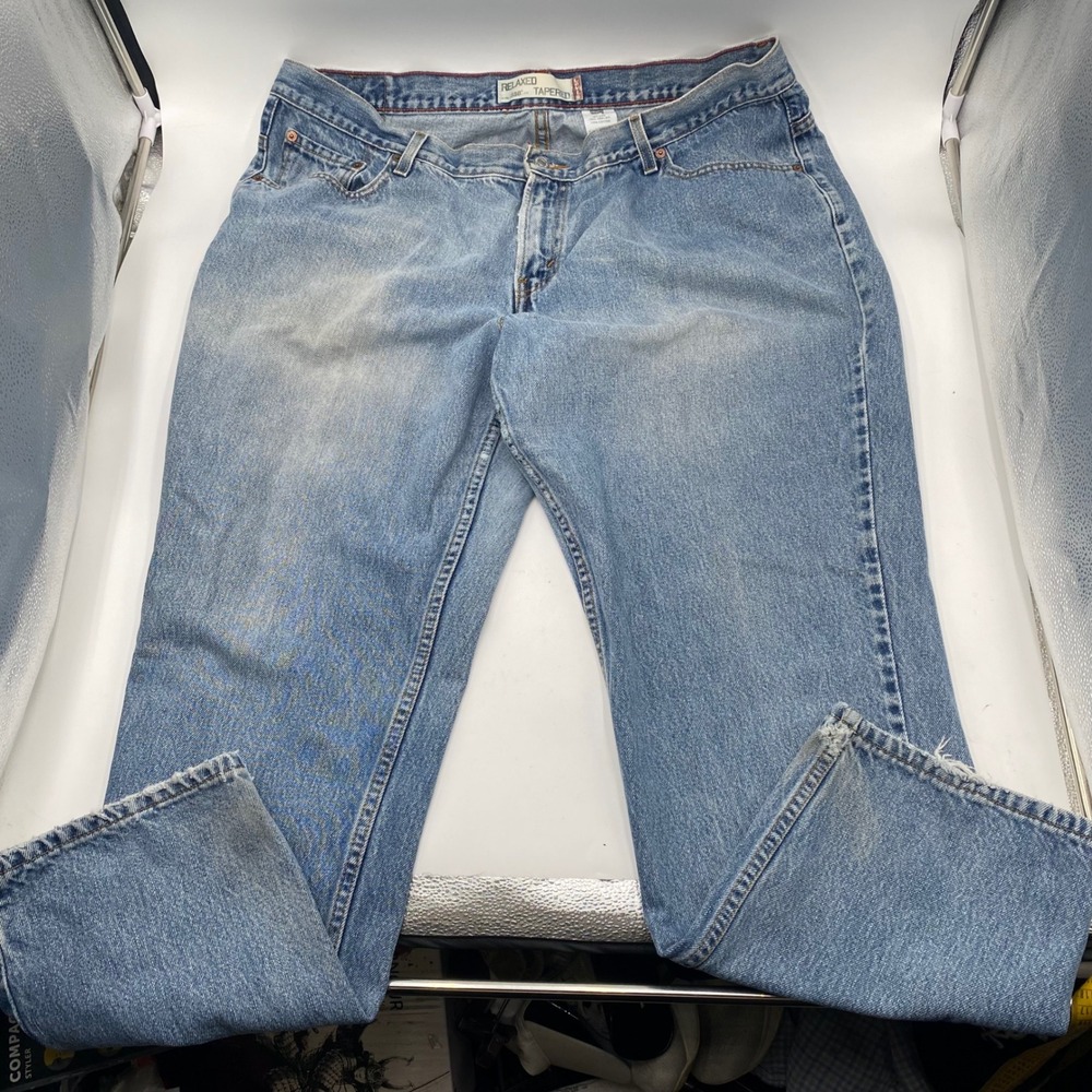 Levi's 550 Relaxed Tapered Jeans Womens 22M Blue Cotton Denim High Rise‎ Mom Vtg